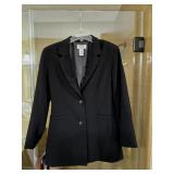 Bob Mackie Black Lined Blazer Sz 10