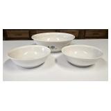 Pfaltzgraff Serving Bowl & (2) Pfaltzgraff Small