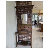 Antique Hall Tree 32"ï¿½12"ï¿½77"