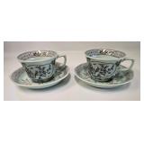 (2) Cups & (2) Saucers from Adams Calyx Ware in