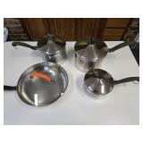 Set of Faberware Pots & Skillet w/ Lids