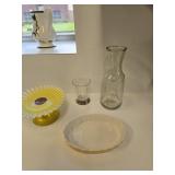Daisy Pedestal Plate, Carafe & More