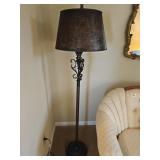 63" Brown Floor Lamp