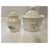 Vintage Pfaltzgraff Salt Shaker & Sugar Bowl