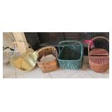 Firewood Holder & (3) Large Baskets
