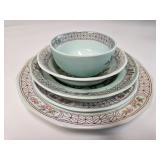 (5) Piece Adams Calyx Ware in the "Singapore