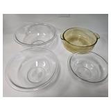 (3) Pyrex Mixing Bowls & (1) Casserole Dish