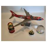 Quantas Plane, Paperweight, Russian Nesting D