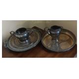 Silverplated Trays, Creamer & Sugar Dish