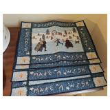 (4) Winter Scene Place Mats