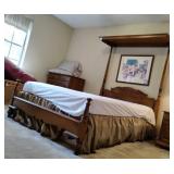 Wooden Bed Set Only.  Full