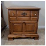 Wooden Nightstand w/Drawer