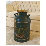 Patriotic Eagle Milk Pail 23x14x14