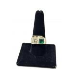 Sterling Silver Ring Size 11 with Rhinestones and