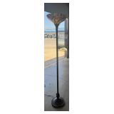 Stained Glass Floor Lamp 69.5" Tall