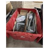 Plastic Bin With Metal Flashing or Brackets