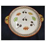 11" Temp-tations Round Harvest Pattern Tray &