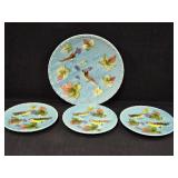 (3) Antique Majolica Plates