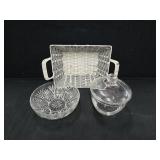 Covered Glass Dish, Bowl & Basket