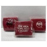 3 Sets of Bacardi Torched Cherry Black & White
