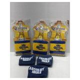 3 Corona Extra wristband & 3 Absolut Mule