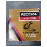 Vintage Box of Federal Hi Power 12 Gauge 3"