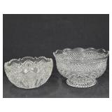 (2) Beautiful Glass Bowls