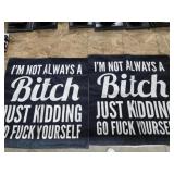 (2) 17x17 Novelty Pillow Covers