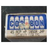 (20 rd) Box of CORï¿½BON .45 ACP +P 185GR JHP
