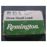 (25rd) Box of Remington 20 Gauge Shotgun Shells