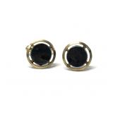 Vintage Destino Gold Tone Moss Agate Stone