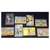 (8) Vintage Humor Post Cards