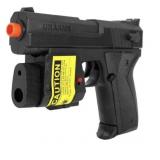 6.5" Spring Black Airsoft Pistol Gun w/ Laser