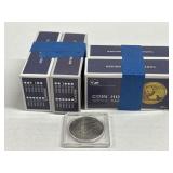 4 Boxes Coin Cardboard Holders & 1978 Eisenshower