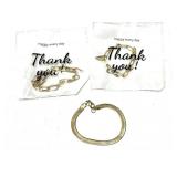 3 Gold Tone Bracelets