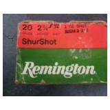 (25rd) Vintage Box of Remington ShurShot 20 Gauge