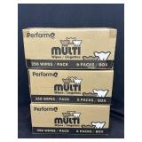 3 Boxes of Performe Multi Wipes 250Dry Wipes Each