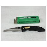 BULLET POCKET KNIFE STAINLESS STEEL BLADE NYLON