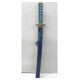 440 Steel Katana Blue & Gold Style