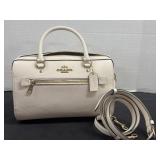 COACH Logo Coach Bag F79946 White Handbag