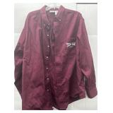 Texas A&M Aggies Button Up Shirt Mens XXL Maroon