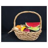 Large Basket w/Fruit