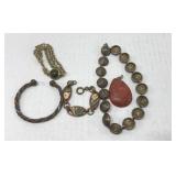 Vintage Brass Tone Jewelry