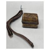 VTG Decorative Box & Some Type of Leather Straps