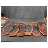 (6) Wooden Base Sizzling Restaurant Style
