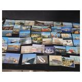 Huge Lot of Vintage Boat Postcards