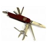 VTG Swiss Army Style Red Utility Pocket Knife