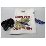 2 Sunglasses & XL T- Shirts