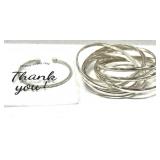 Silver Tone Bracelets/Bangle