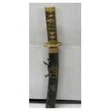 Stainless Gold Tone Katana